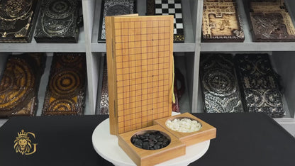 Jeu de société Go, cadeau insolite pour papa, cadeau pour couple, jeu de société chinois en bois